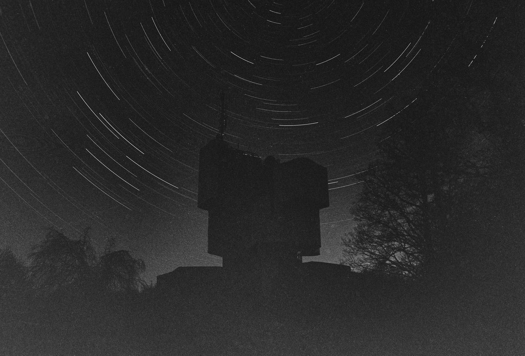 Startrails over an old Yugoslavian monument [ Pentax ME Super, 28mm, Adox Silvermax ], shot on ADOX SILVERMAX