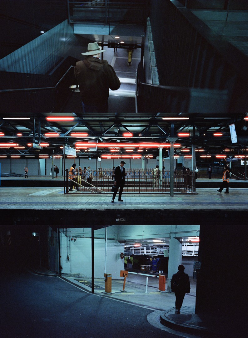 XPan - 45mm f4 - Cinestill 800t, tagged hat