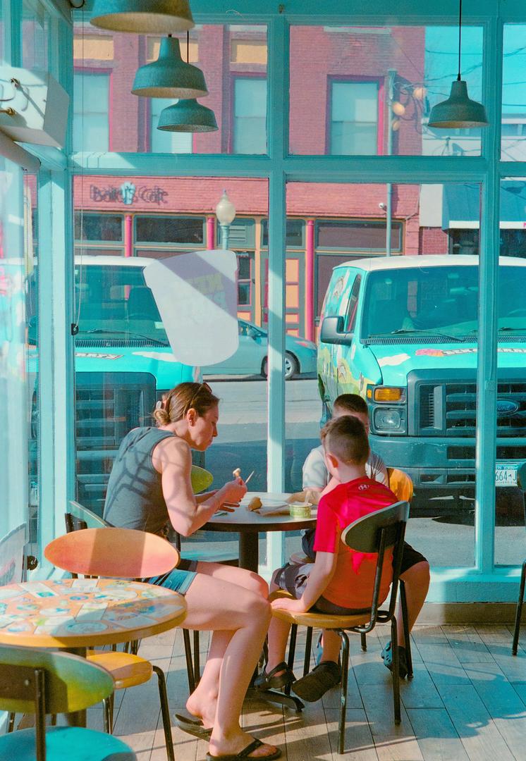 Ben & Jerry’s [AE-1, Helios 44-M, Ultramax], tagged van