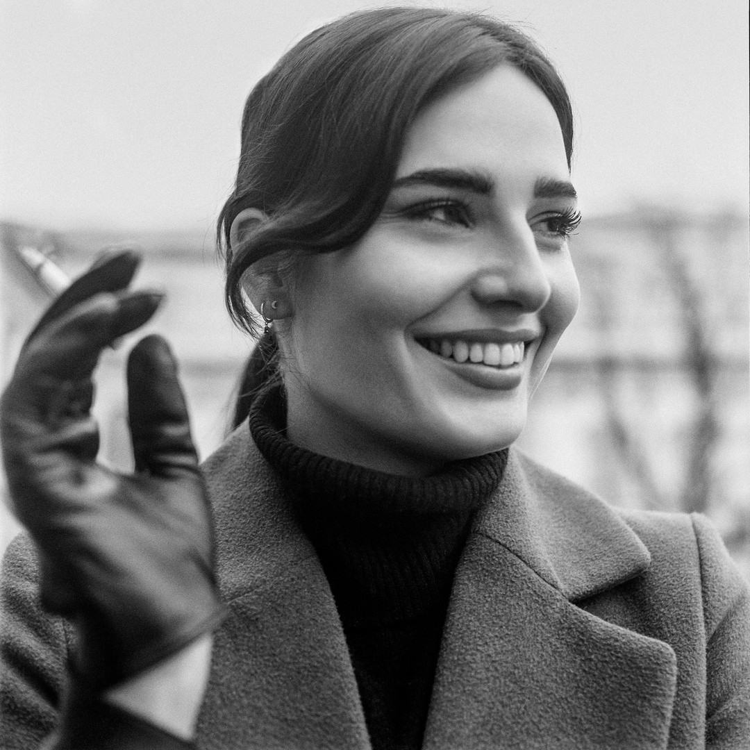 The only smiling picture I'll ever post [Mamiya C3 / 80mm f2.8 Chrome / Kodak T-Max 400 push +1], shot on MAMIYA C3