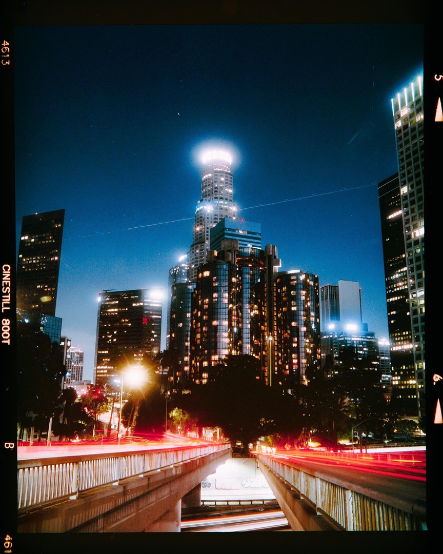 halos | rz67 65mm | pro mist 1/2 | cinestill 800t, tagged highway