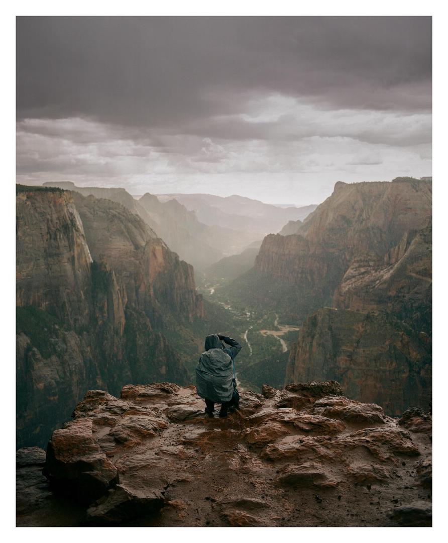 observation point with the pentax 67, tagged rain