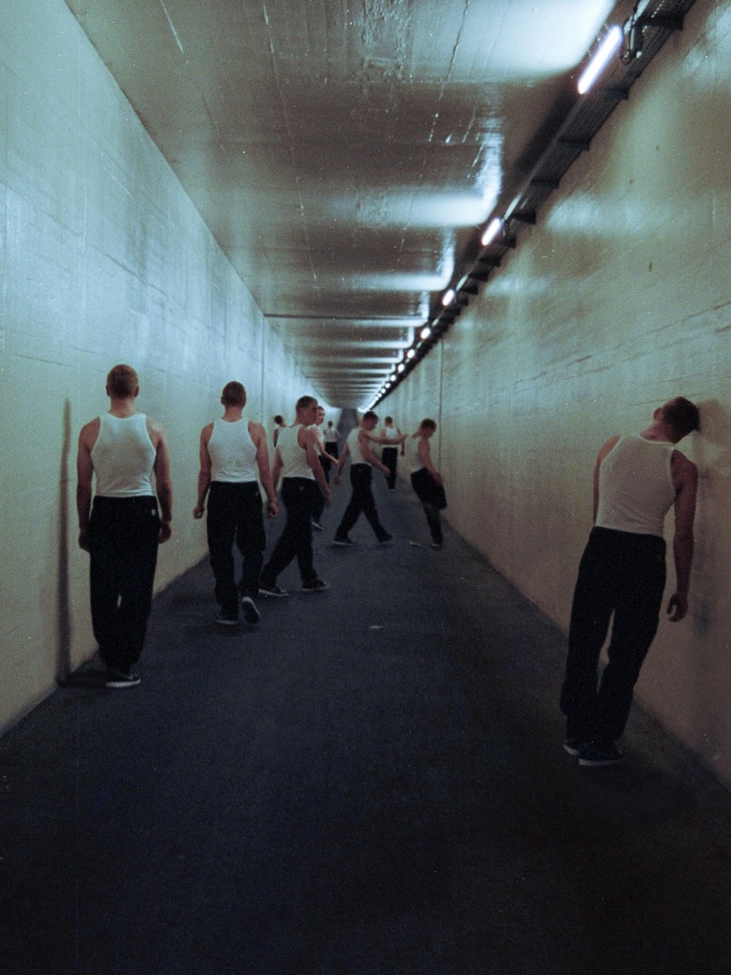 Shot on Yashica af230 and pieced together in photoshop, tagged tunnel