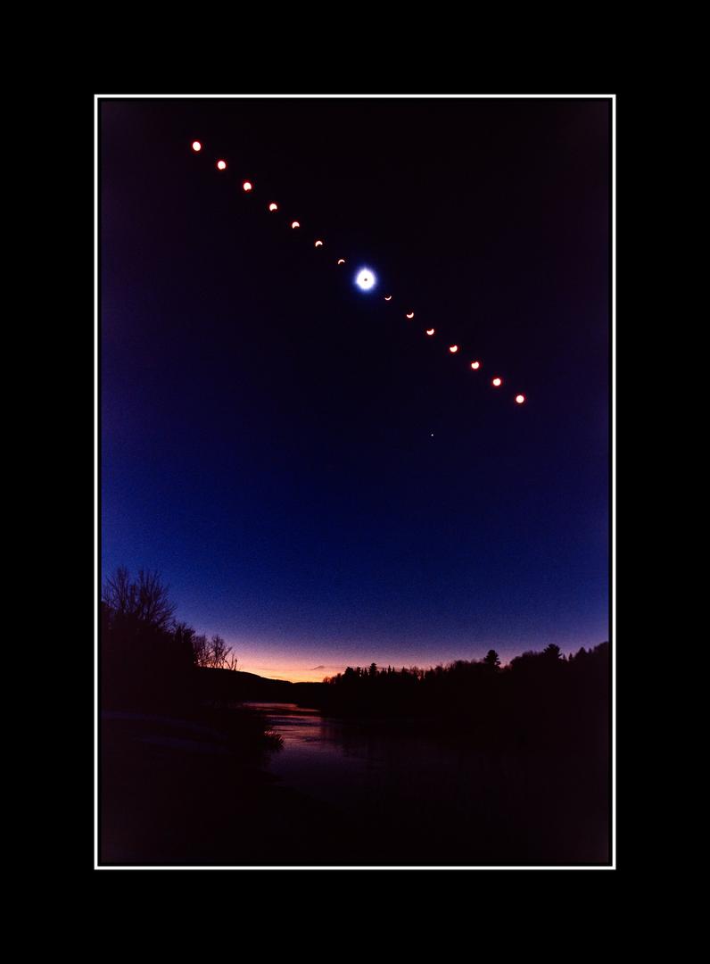 Solar Eclipse, 04/08/2024 Jackman, ME | Nikon FE, AI-S Nikkor 28mm f2.8, Fujifilm Velvia 50, shot on NIKON FE
