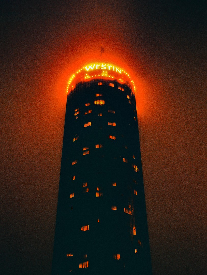 Westin Hotel (Atlanta, GA) on Harman RED // Mamiya 645 / 80mm f2.8, shot on HARMAN RED 125