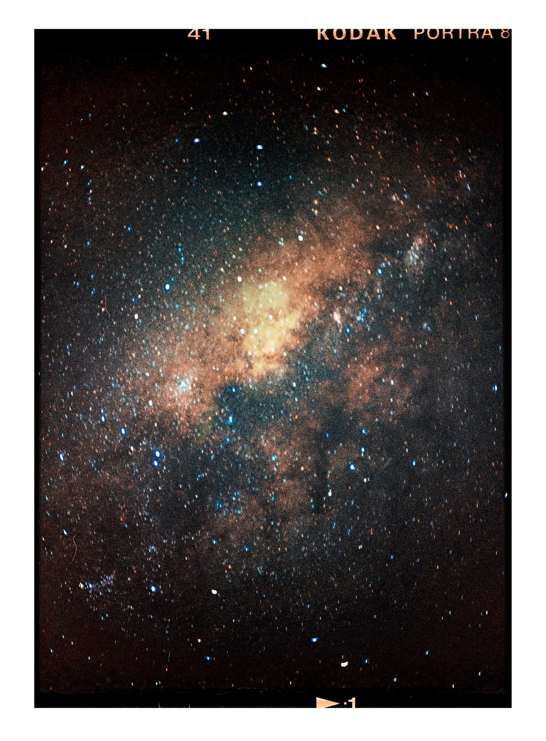 A dense field of stars and cosmic dust forms the Milky Way galaxy.