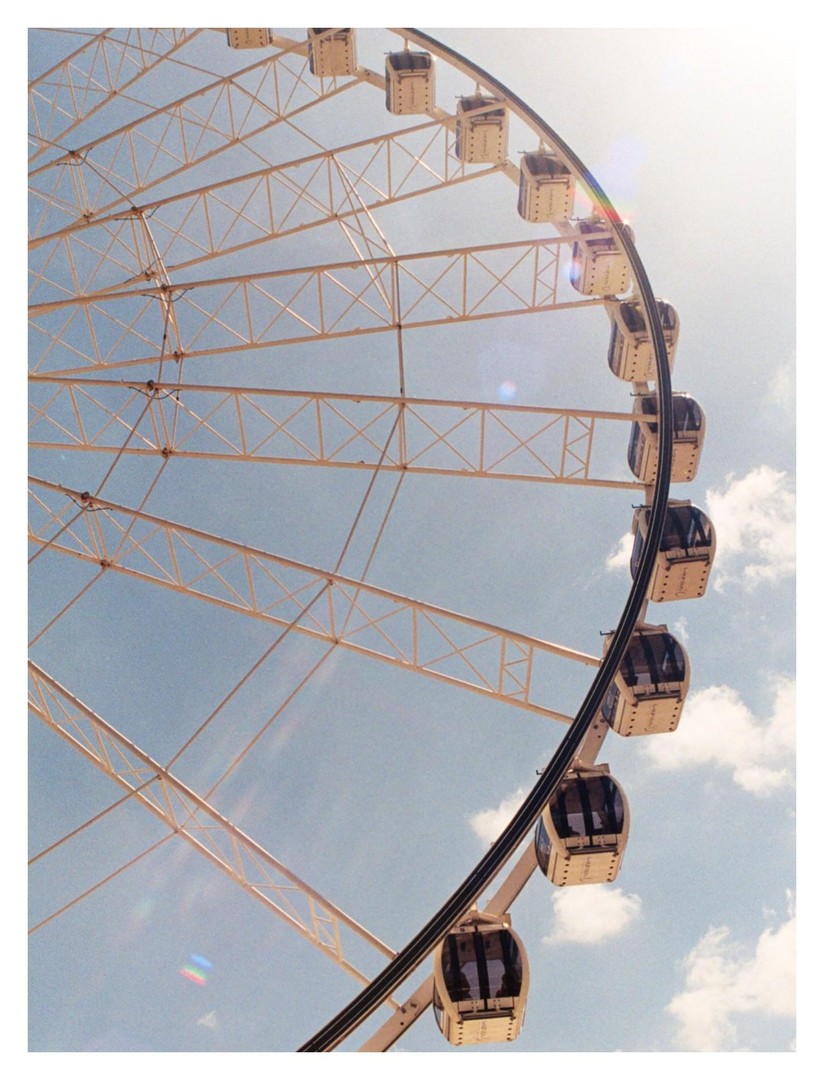 Ricoh KR-5 / 35mm f/3.4 / Kodak Ultramax 400, tagged ferris wheel