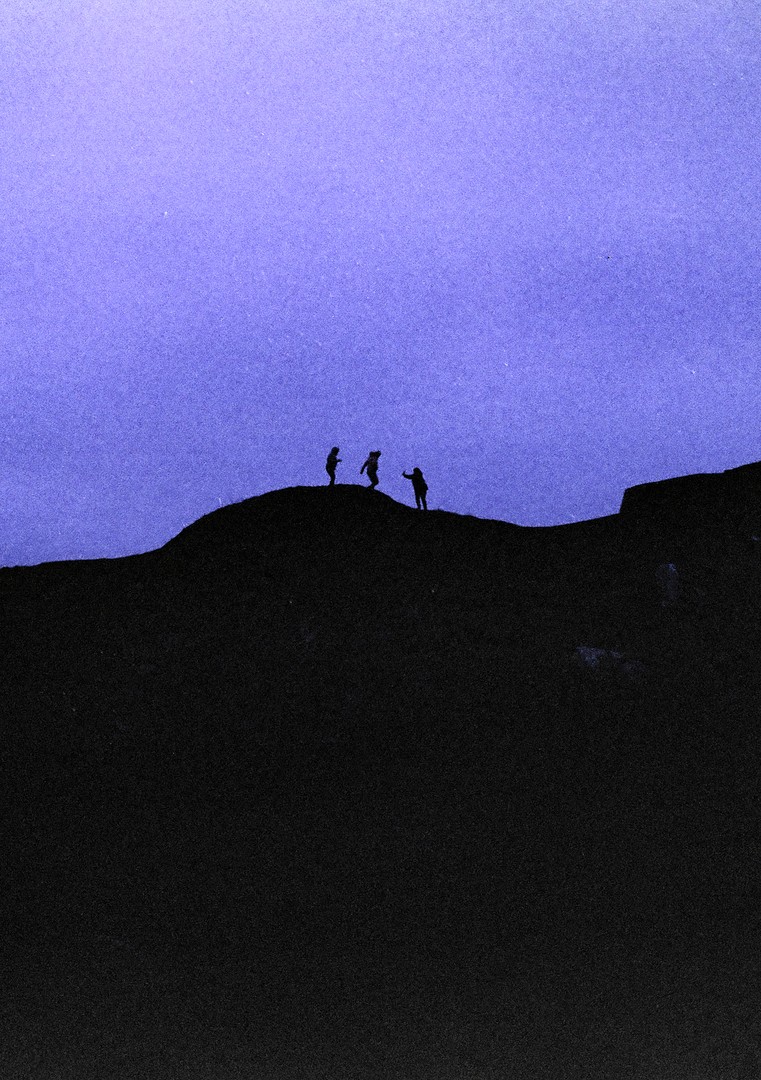 Kids Near Ruins, Ireland (Olympus Pen F, 38mm 1.8, Expired Kodak Gold 200), shot on OLYMPUS PEN F