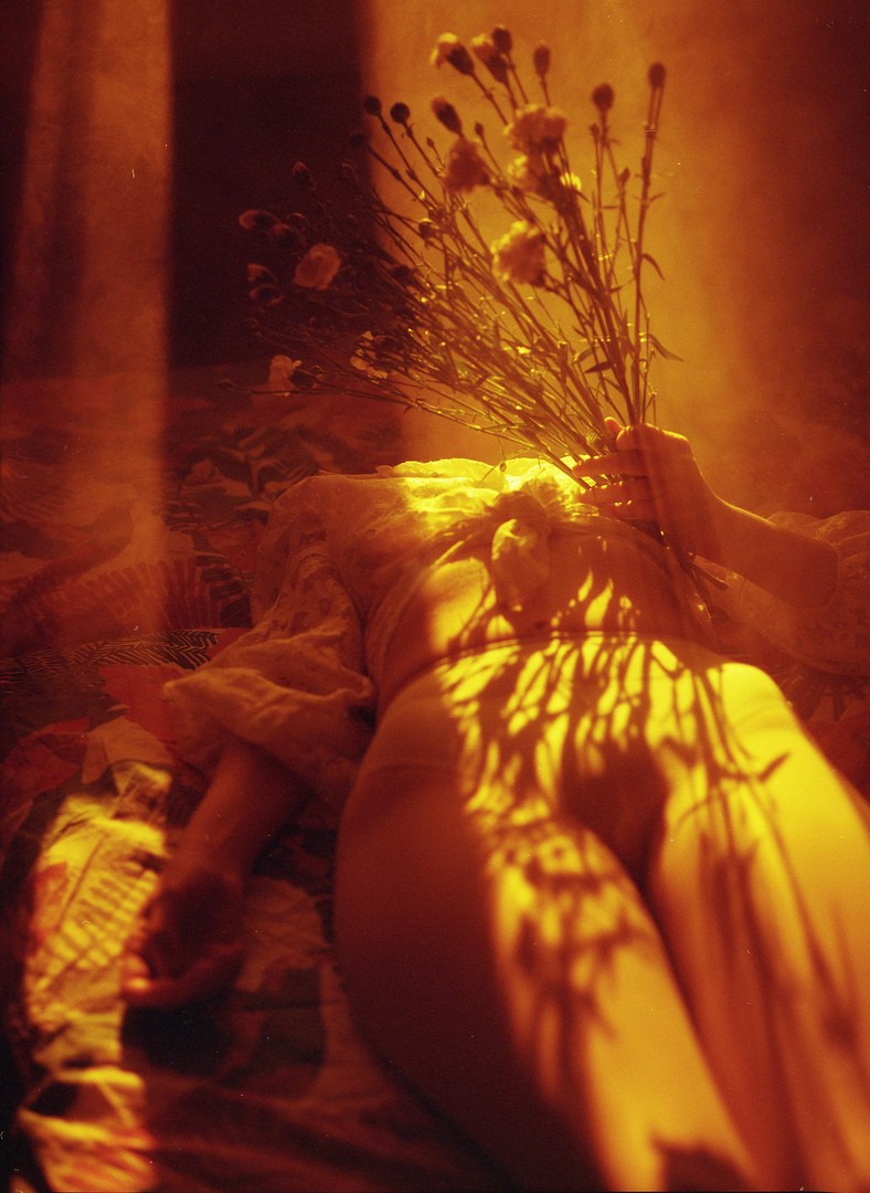 selfportrait on lomo red cale | pentax 645n, shot on PENTAX 645N